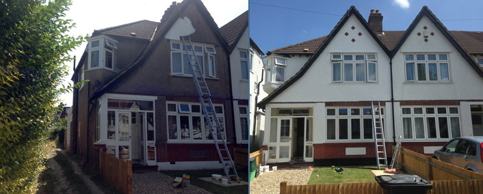 Exterior house painting Morden, London